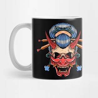 Geisha Skull Mug